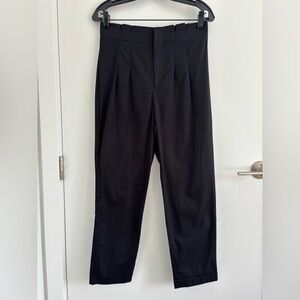 Zara Black Pants with Pleated Front